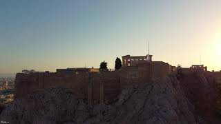 The acropolis at sunset