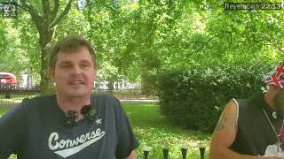 Speakers Corner Debate - Bob is talking about Tommy Robinson Supporters!