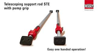 BESSEY Telescoping support rod STE with pump grip