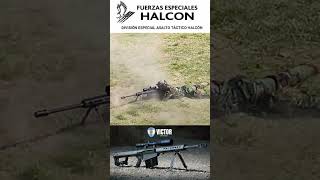 🇦🇷Tirador del Grupo especial Halcón dispara BARRETT Calibre 50 💥