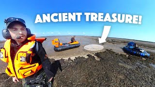 Treasure Hunting by HOVERCRAFT! Epic finds were made!