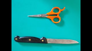 How to sharpen Knife & Scissors at home