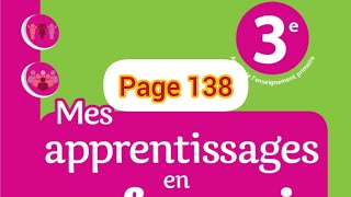 Le cycle d'eau page 138. Mes apprentissages en français 3AEP