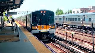 An LIRR M7 races through Woodside (2020)