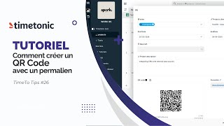 Comment relier un QR code a l'URL permalien et diffuser vos supports avec Timetonic