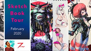 Sketchbook Tour February 2020