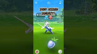 Shiny HISUIAN SAMUROTT debuts in Pokémon Go ! #shiny #shorts  (👍 & Subscribe✔️ for more fun shorts!)