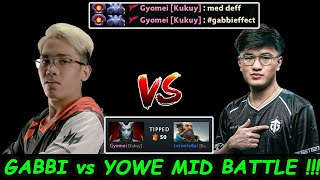 Gabbi Queen Of Pain vs Yowe Kunkka : MIDLANE BATTLE Dota 2