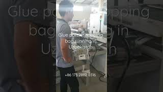 Glue patch shopping bag running in Uzbekistan factory