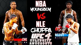 NLE Choppa vs NBA Youngboy in the Backyard fighting