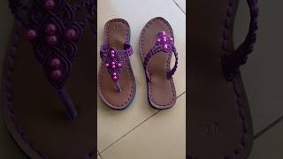 Amazing purple handmade macrame women sandals #fashion #macramesandals #macramedesign #handmade