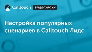 Видеоуроки Calltouch: Настройка популярных сценариев Calltouch Лидс