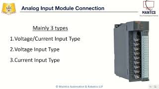 PLC Analog and digital signal | Mitsubishi PLC Course