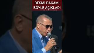 Cumhurbaşkanı Erdoğan, Cumhur İttifakı İstanbul mitingine kaç kişi katıldığını açıkladı #shorts