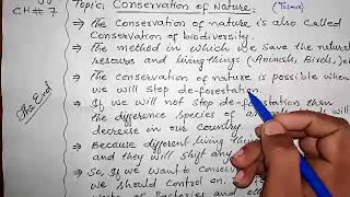 Class 10|| What is Conservation of Nature || Conservation of biodiversity || Biology Chapter 7