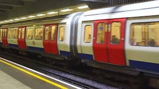 Train Arriving and Departing, District and Circle Line, Blackfriars Underground Station, London