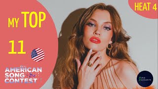 American Song Contest 2022 | MY TOP 11 (Heat 4) (so far) | After 1st Listen