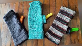 Men's Fingerless Gloves for Machine Knitters: introduction and overview