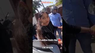 ham ladke hai na 💔 #publicreaction #bulletlover #cutegirl #reaction #rider #motovlog #vlogger #girl