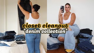 Trying on ALL my jeans *closet declutter* // Fashion Nova Try-on