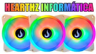 Cooler Fan RGB Rise Mode Frost White - Review + Instalação - RM-MB-02-12v - Hearthz Informática