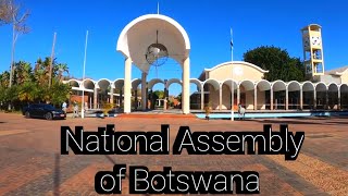 Walking around the Parliament and the Government Enclave Gaborone Botswana.