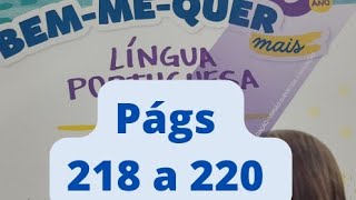 Bem-me-quer Mais  - Língua Portuguesa  - 5° ano - págs 218 a 220 - Formação de palavras #derivação