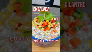 ENSALADA de ELOTE, perfecta como dip, o acompañante de tus #tacos