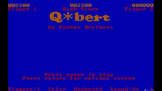 Q*bert gameplay (PC Game, 1984)