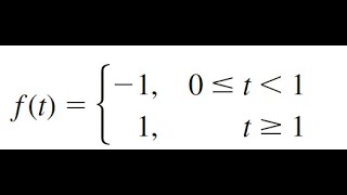 Laplace Transformation of Piecewise Defined Function