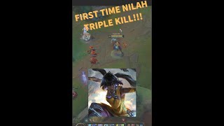 My first time Nilah - League of Legends #shorts