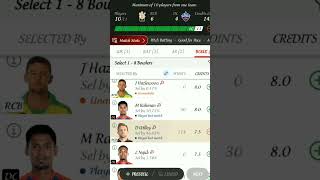 RCB vs DC Dream11 Prediction, Royal Challengers Banglore vs Delhi Capitals 20th IPL, RCB vs DC