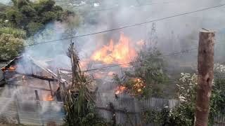 Incendio en Santa Cruz Barillas, Canton Recreo A, Huehuetenango 2019