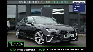 2020 20 AUDI A4 2.0 TFSI S LINE 4D 148 BHP AF20UNP