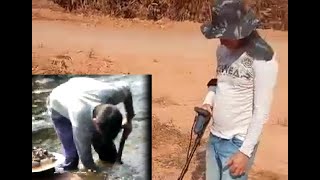 Pesquisando ouro no rio Aripuana, Mato Grosso - Garimpando o Brasil