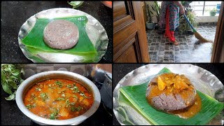 Morning productive routine,రాగి సంగటి(simple healthy recipe),కోడికూర(ఒకే ఒక్క masala powderతో 😋👌🏻