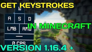 How To Get KeyStrokes In Minecraft Version 1.16.4+ (tlauncher)