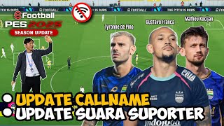 Update 12 Callname & Suara Suporter Pes Ppsspp Mod Liga Eredivise & BRI Liga, Comentary Pater Drury