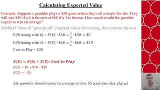 Ch 16.3 - Expected Value