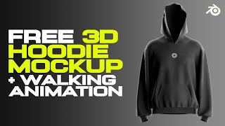 FREE 3D Hoodie Mockup (No Plugins) - Blender Tutorial