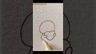 🌈EASY 😃 doddle drawing cute 🥰#youtubeshorts #viral #youtube #art #drawing #fun #funny #ideas