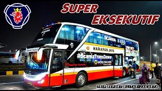 18 JAM BLITAR-JAKARTA NAIK BIS MATIC SUPER LUXURY CLASS HARAPAN JAYA DOUBLE DECKER