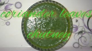 Hare dhaniye pudena ki chutni /Green chutni