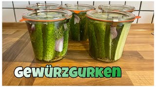 🫙🥒Gewürzgurken haltbar machen 🥒🫙#einkochen #gurken #selbstversorger #tupperware  #essiggruken