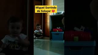 Miguel Sorrindo de Soluçar - Miguel Está Incrível  e Engraçado - Família Dias