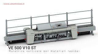 BAVELLONI - Molatrice Rettilinea Verticale VE 500 V10 ST per Marmo Granito Pietra Ceramica e Quarzi