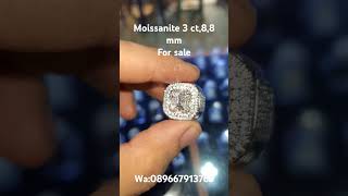 Moissanite 3 ct 8,8 mm for sale (soldout) #moissanite #forsale