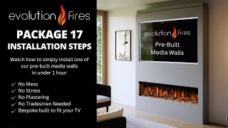 Evolution Fires Package 17 Pre-Built Media Wall Installation Video.