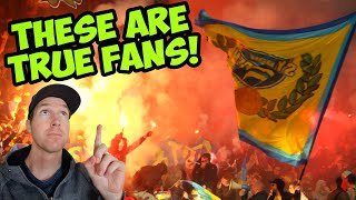 Californian Reacts | American Football vs European Football Fans - EMBARRASSING!