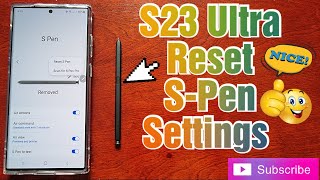 Samsung Galaxy S23 Ultra How to Reset The S-PEN Settings Helps Fix if Disconnecting & Not Responding